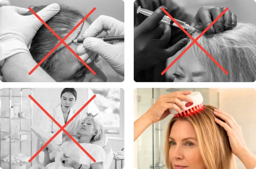 Comparison of expensive clinical hair treatments versus at-home Scalpistry use